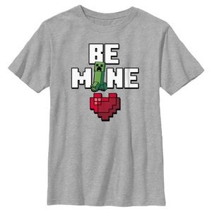 Boys Minecraft Valentine’s Day Shirt Size Small